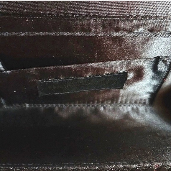 Elegant Black Authentic Jessica McClintock Evening Clutch - Picture 5 of 11